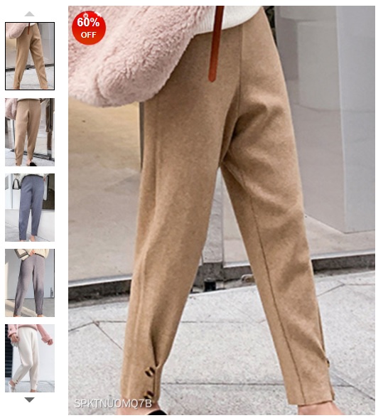Autumn and winter new knitted casual pants